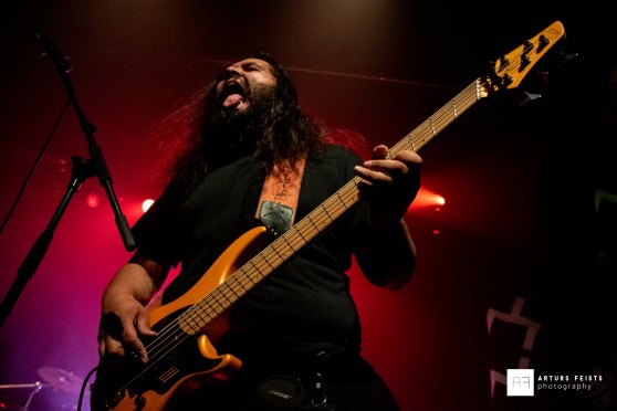 Allegaeon live show in Vancouver BC, Canada at the Rickshaw Theatre on March 16, 2022.