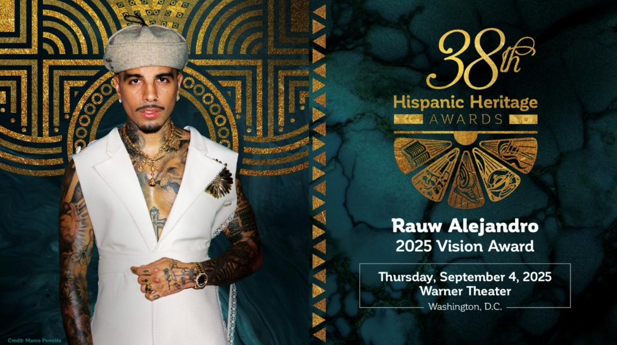GLOBAL SUPERSTAR RAUW ALEJANDRO TO RECEIVE 2025 HISPANIC HERITAGE AWARD FOR VISION