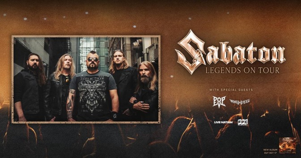 SABATON Announce Massive 2026 North American Tour; 31-Date U.S. & Canada Run Follows International 2025 Tour; LEGENDS Album Out October 17 via Better Noise Music