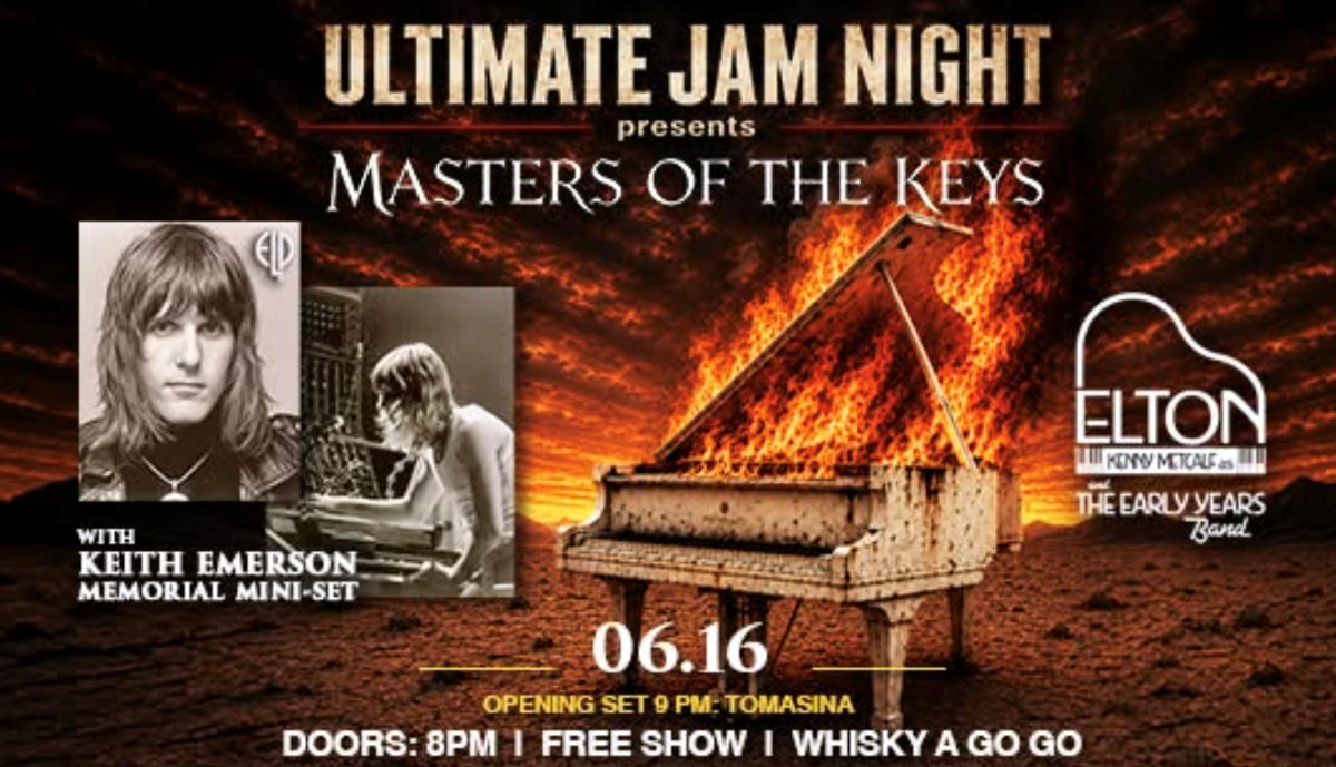 Keith Emerson Tribute at Ultimate Jam Night on June 16th, 2026, by Don Adkins